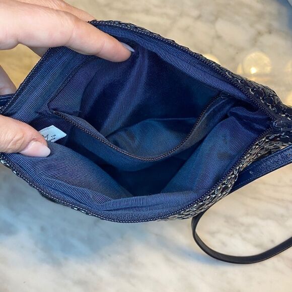 Whiting and Davis cross body alumesh purse - Picture 8 of 9